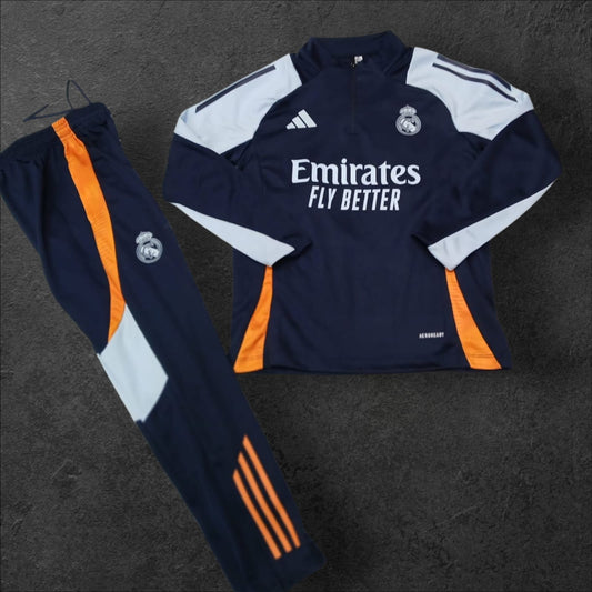 Real Madrid navy blue training suit